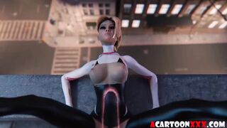 venom pounds spidergirl in the pussy till huge creampie
