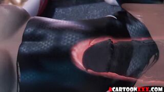 venom pounds spidergirl in the pussy till huge creampie