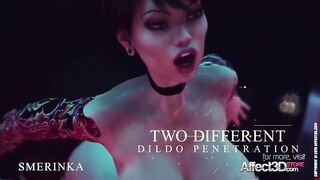 Sexy Futa animation with sex toys