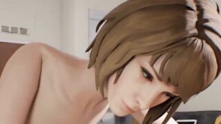 Max Caulfield spanking Tiny Chloe Price - Life is Strange