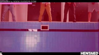 Future Technology - Best Blowjob from Beautiful Redhead robot & Extreme Bukkake by Veronika Leal