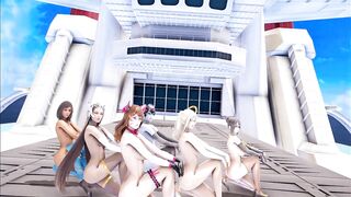 [MMD] Red Velvet - Red Flavor StripDance Dva Mercy Pharah Mei Symmetra Widowmaker Overwatch Hentai