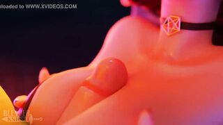 Velma blows Shaggy (Blenderknight, lewdheart)