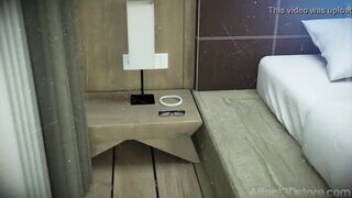 Thief Gets Her Pussy Drilled By 2 Huge Cocks