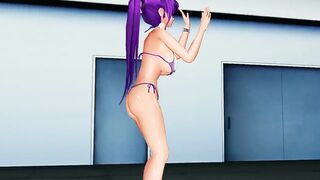 MMD Touhou Patchouli bikini dance