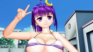 MMD Touhou Patchouli bikini dance