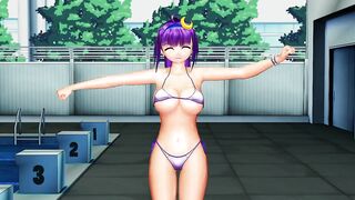 MMD Touhou Patchouli bikini dance