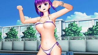 MMD Touhou Patchouli bikini dance
