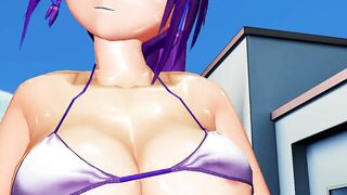 MMD Touhou Patchouli bikini dance