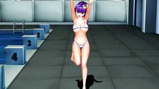 MMD Touhou Patchouli bikini dance