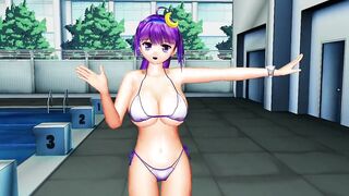 MMD Touhou Patchouli bikini dance