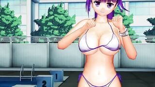 MMD Touhou Patchouli bikini dance