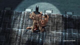 Batman and Robin Gangbang Harley Quinn