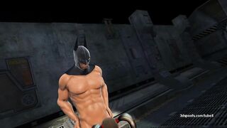 Batman and Robin Gangbang Harley Quinn