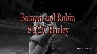 Batman and Robin Gangbang Harley Quinn