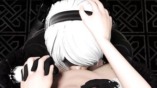 Nier Automata b2 Sex Blowjob Compilation