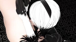 Nier Automata b2 Sex Blowjob Compilation