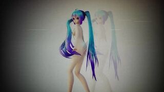 MMD 4k 18+ Miku Micro Bikini Expectations [ with Effects ]