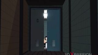 Big black man plays with a hot brunette in cuffs in jail