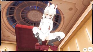 3D HENTAI Ayanami from Azur Lane Masturbation and Cum