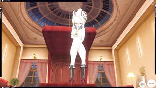 3D HENTAI Ayanami from Azur Lane Masturbation and Cum
