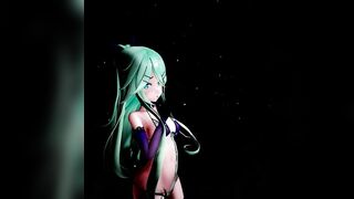 MMD18+ Sexy 4k 60fps Yamakaze Peek a Boo