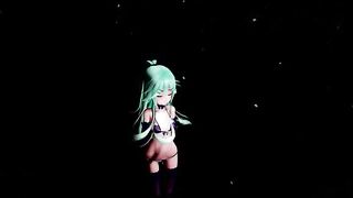 MMD18+ Sexy 4k 60fps Yamakaze Peek a Boo