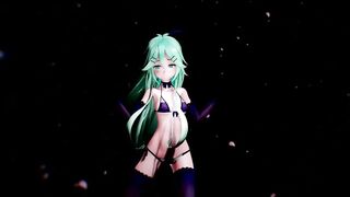 MMD18+ Sexy 4k 60fps Yamakaze Peek a Boo