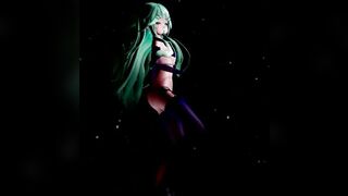 MMD18+ Sexy 4k 60fps Yamakaze Peek a Boo