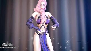 MMD Wisin & Yandel - Follow the Leader Seraphine Hot Striptease 4K UHD 60FPS