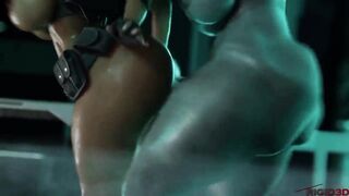 Resident Evil 3, Jill gets inseminated by tyrant by Rigid3D