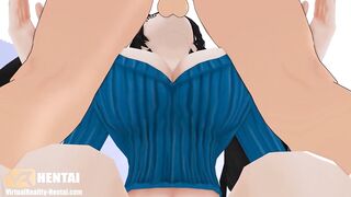 One piece nico robin sucking Dick 3D