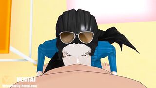 One piece nico robin sucking Dick 3D