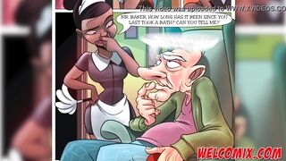 Giving the old man a bath - The Naughty Home Tittle 7