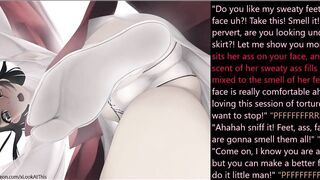 Hentai Facesitting/Farting/Feet Femdom
