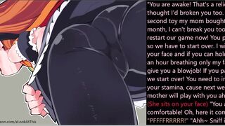 Hentai Facesitting/Farting/Feet Femdom