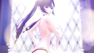 Mmd R18 Keqing Genshin Impact and Spongebob Square Pant Join the Party