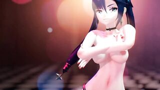 Mmd R18 Keqing Genshin Impact and Spongebob Square Pant Join the Party