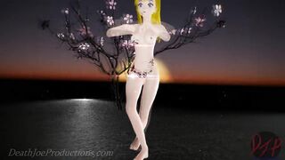 MMD R18 4k Blue Bikini Aylin - Red Flavor 1044