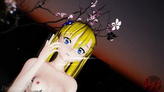 MMD R18 4k Blue Bikini Aylin - Red Flavor 1044