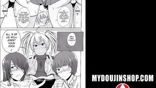 MyDoujinShop - Sexy Ninja Girls Strip to Their Nude Bodies And Fuck!!! Hentai Comic
