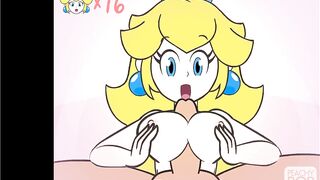 Super Smash Girls Titfuck! Peach