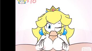 Super Smash Girls Titfuck! Peach