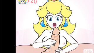 Super Smash Girls Titfuck! Peach