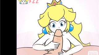 Super Smash Girls Titfuck! Peach