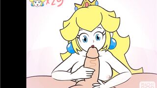 Super Smash Girls Titfuck! Peach