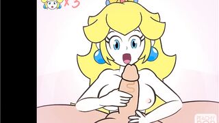 Super Smash Girls Titfuck! Peach