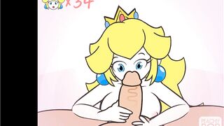 Super Smash Girls Titfuck! Peach