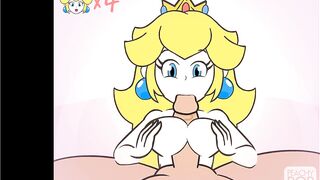 Super Smash Girls Titfuck! Peach