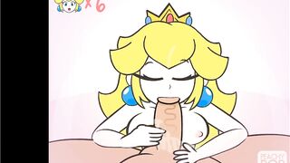 Super Smash Girls Titfuck! Peach